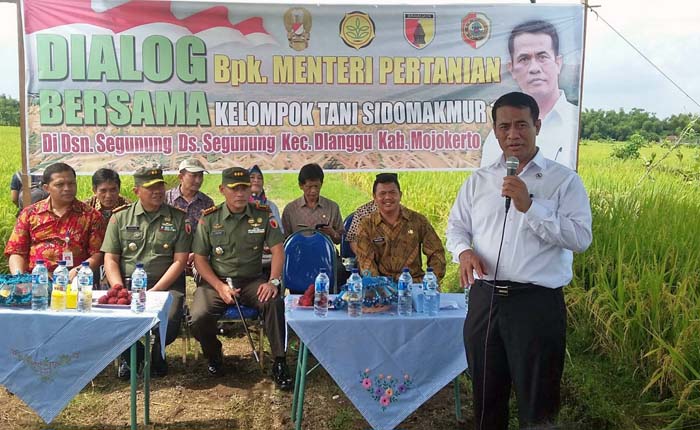 Mentan Keluhkan Mojokerto: Anggaran Naik 100%, Peningkatan Produksi Cuma 1%